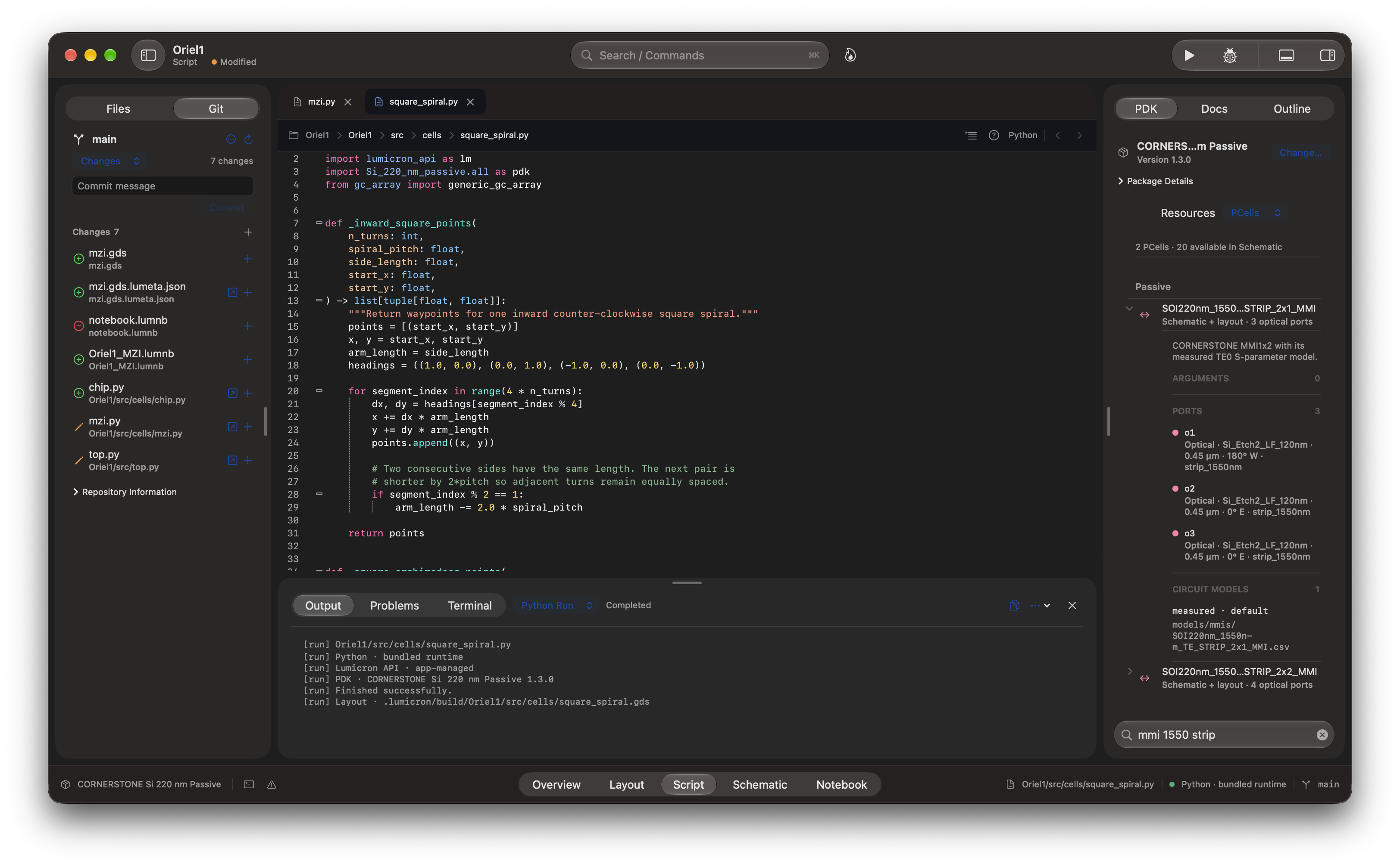 Lumicron Python source workspace